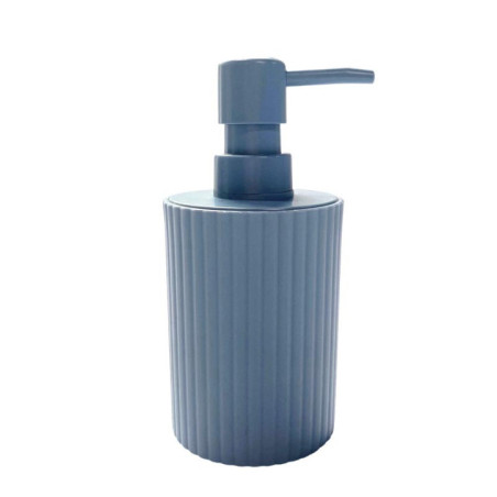 Distributeur de savon strie bleu