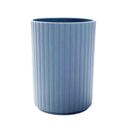 Pot a brosse a dent strie bleu