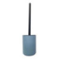 Brosse wc strie bleu plastique