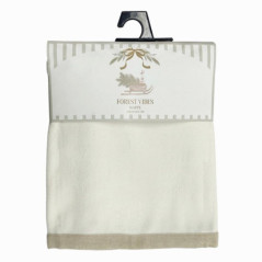 Nappe creme motif sapin