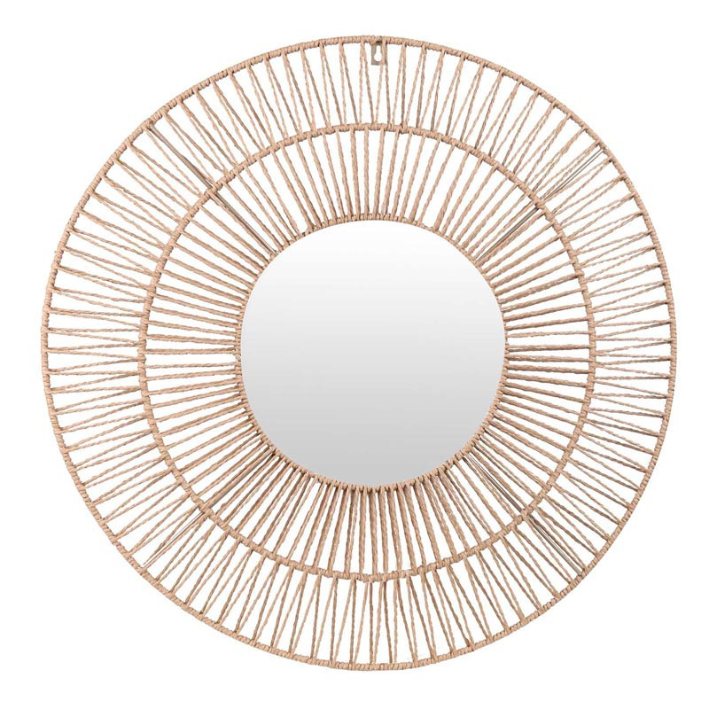 Miroir rond en corde sina d50cm