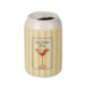 Vase cannette decore d7xh11.5cm