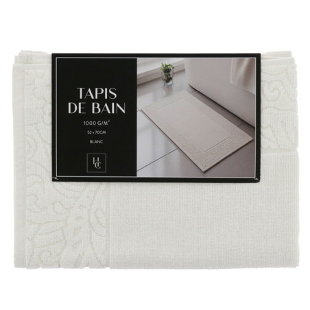 Tapis de bain 50x80cm blanc