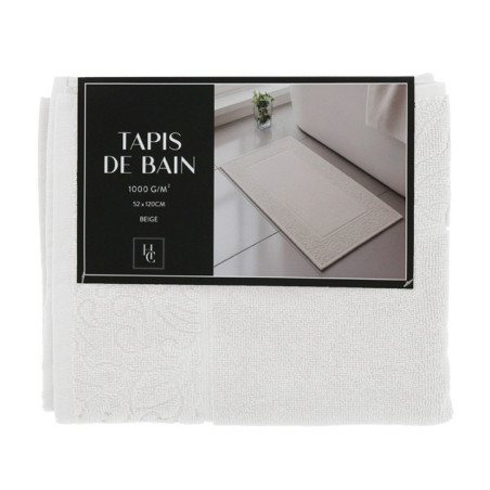 Tapis de bain 52x120cm blanc