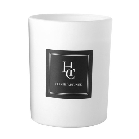 Bougie verre mat d8xh10cm 2asst