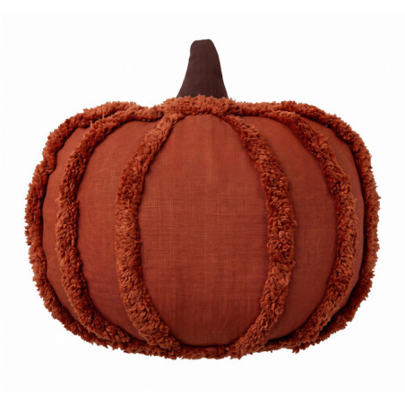 Coussin plat citrouille coton
