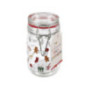 Pot en verre motif noel