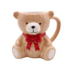 Mug en forme d'ourson noeud