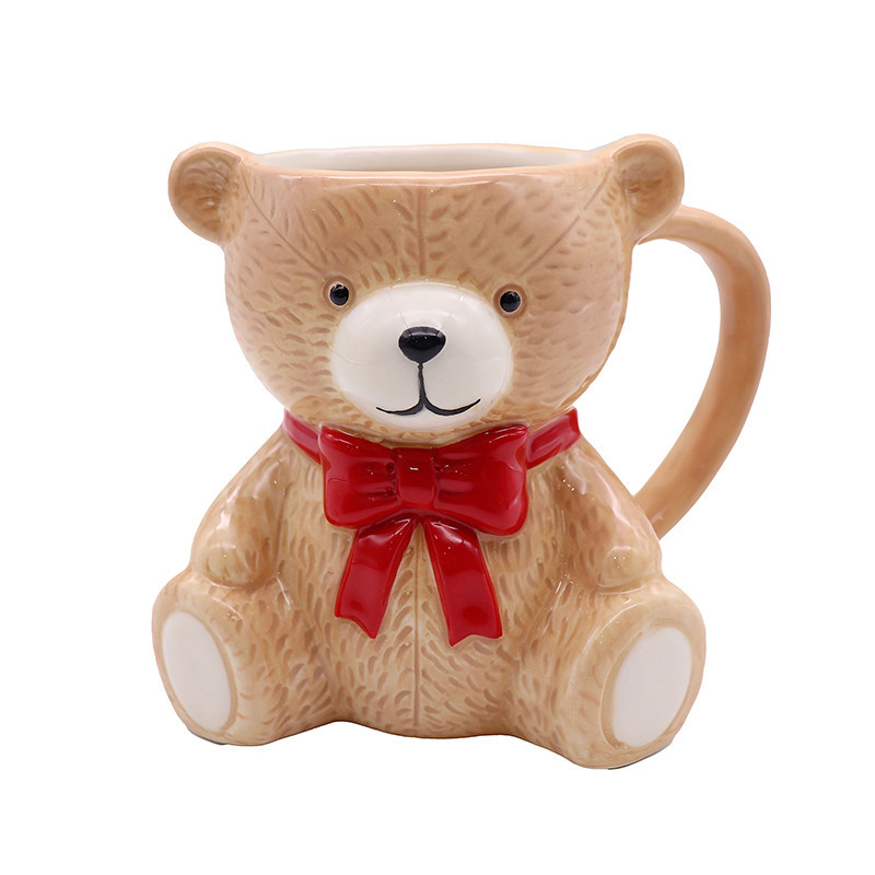 Mug en forme d'ourson noeud