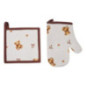Gant & manique motif ourson
