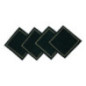 4 serviettes velours vert