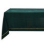 Nappe velours vert lisere dore