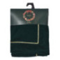 Nappe velours vert lisere dore