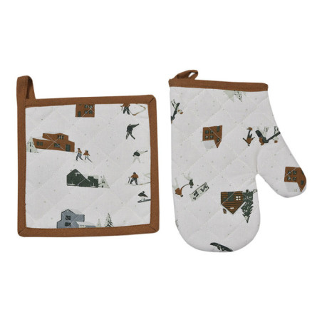 Gant & manique motif ski/mocha