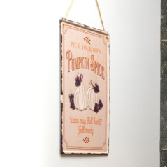 Plaque metal a suspendre