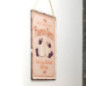 Plaque metal a suspendre