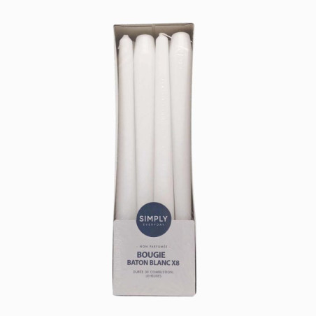 Bougies de table x8