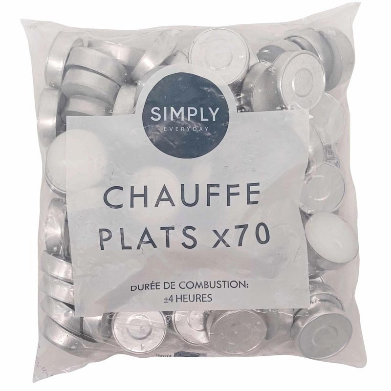 Bougies chauffe plat x70