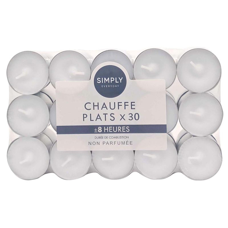 Bougies chauffe plat  8h x30