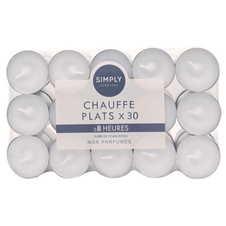 Bougies chauffe plat  8h x30
