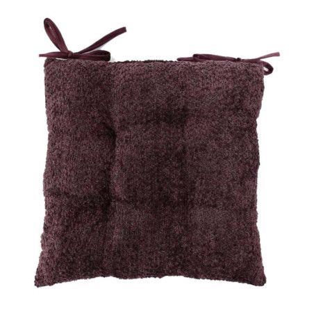 Galette de chaise boucle violet