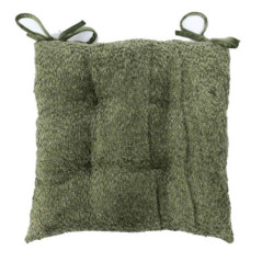 Galette de chaise boucle kaki