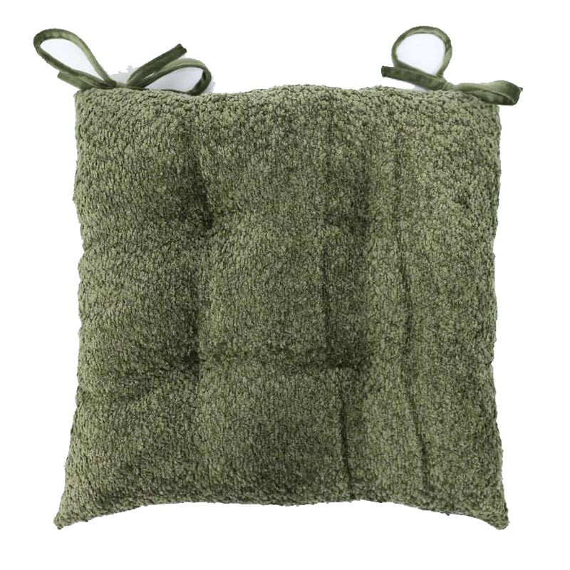 Galette de chaise boucle kaki