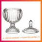 Bonbonniere ronde sur pied h15cm