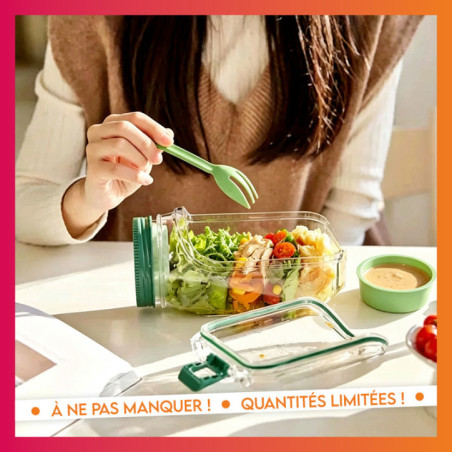 Lunch box pour salade+sauce