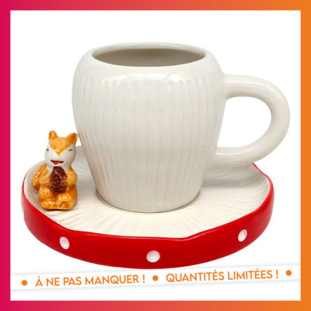 Mug + coupelle champignon