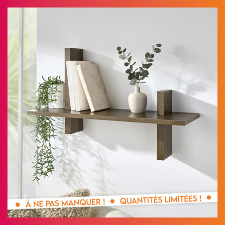 Etagere effet noyer
