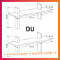 Etagere effet noyer