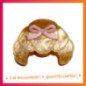 Pince cheveux croissant noeud