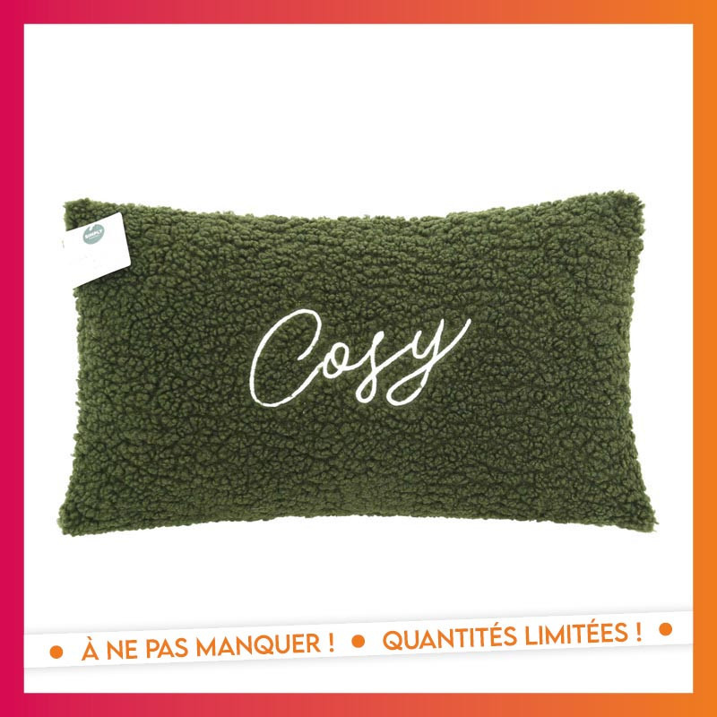 Coussin bouclette cosy