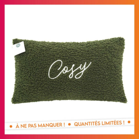 Coussin bouclette cosy