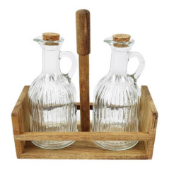 2 bouteilles huile/vinaigre