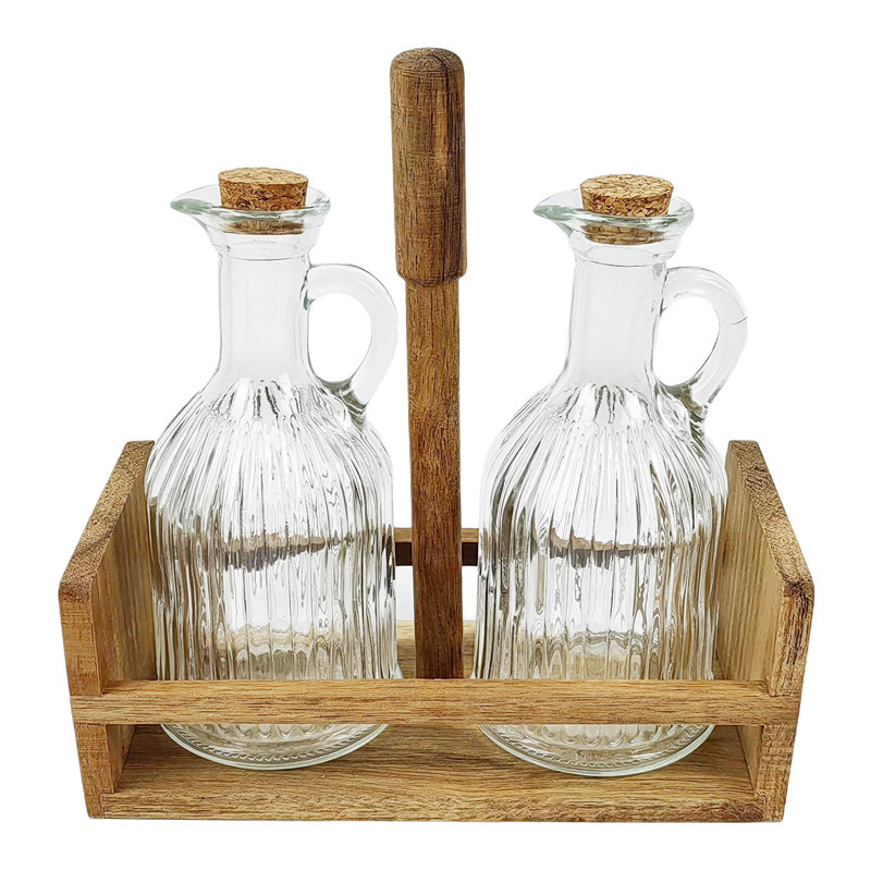 2 bouteilles huile/vinaigre