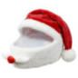 Bonnet de pere noel pour casque