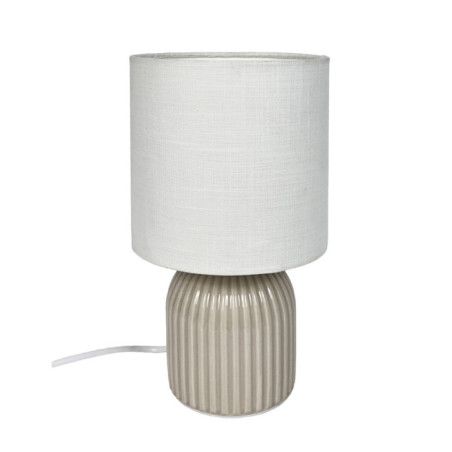 Lot de 2 lampes de chevet creme