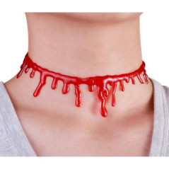 Collier ras de cou sang