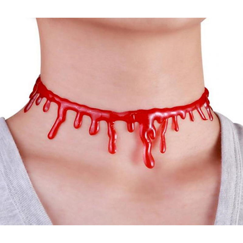 Collier ras de cou sang