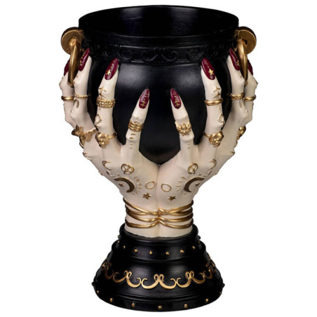 Chaudron avec mains sorciere