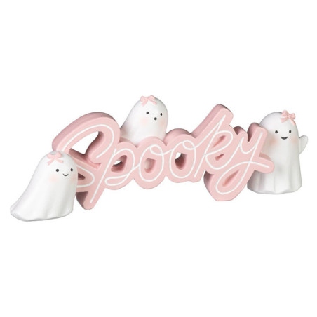 Deco spooky rose avec fantomes