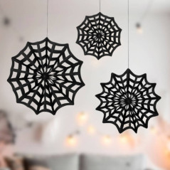 Pack de 3 toiles d'araignee en p