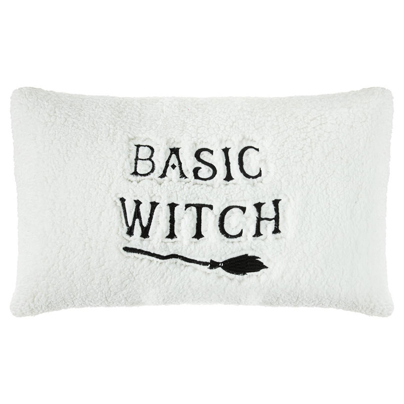 Coussin blanc basic witch