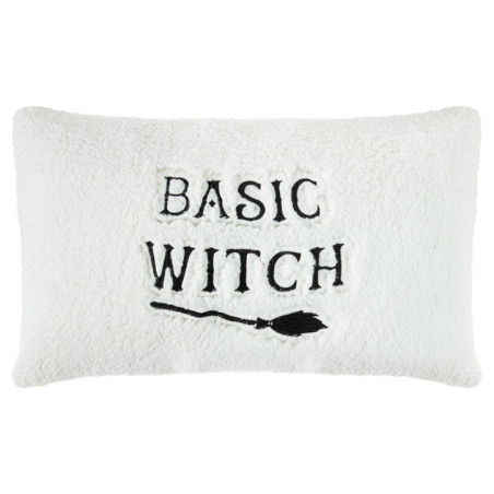 Coussin blanc basic witch