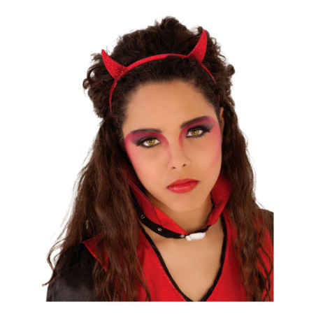Serre-tete paillettes rouge