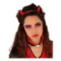 Serre-tete paillettes rouge