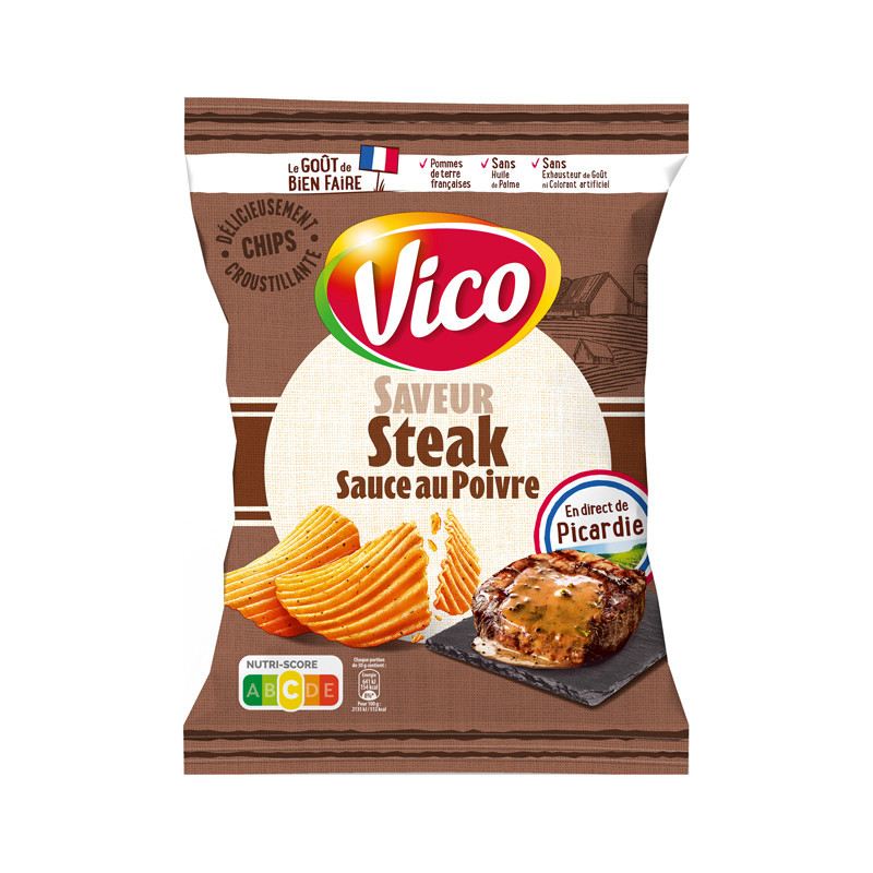 Chips steak au poivre 120g