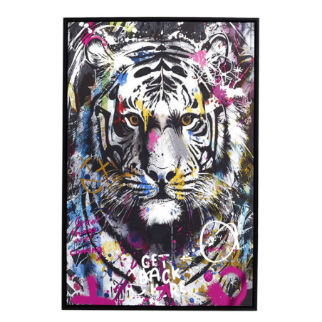 Tableau tigre colore 60x90cm